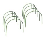 FGASAD Gewächshaus-Reifen für Pflanzenabdeckung, rostfrei, Wachstunnel, Gartenreifen mit Kunststoffbeschichtung, Gewächshausreifen für Hochbeete, Gartenstoff, 8 Stück  